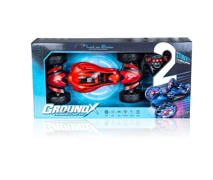 2.4G Ground X Remote Control Car With Light And Music - Red for kids in Kuwait